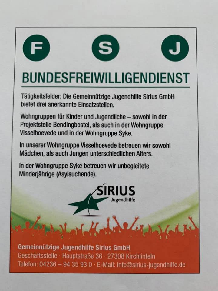 FSJ Stellenanzeige